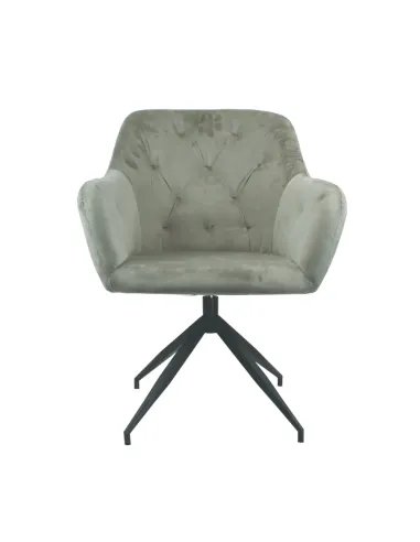 Scaun VELEZA NEW, birou/living, 66x66x83 cm, catifea, metal | MobilaOK