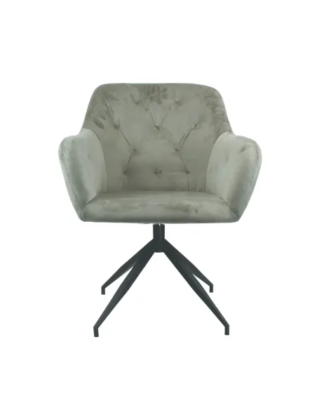 Scaun VELEZA NEW, birou/living, 66x66x83 cm, catifea, metal | MobilaOK