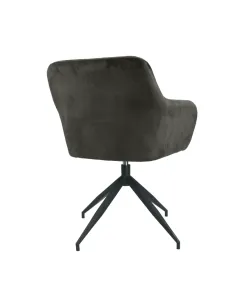 Scaun pivotant, VELEZA NEW, birou/sufragerie, 66x66x83 cm, catifea, metal | MobilaOK 2