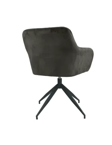 Scaun pivotant, VELEZA NEW, birou/sufragerie, 66x66x83 cm, catifea, metal | MobilaOK