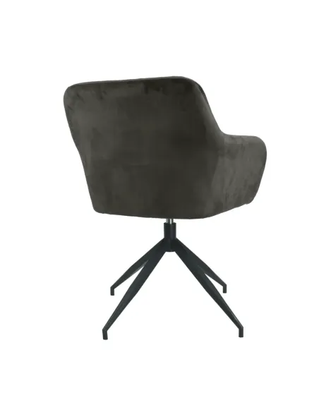 Scaun pivotant, VELEZA NEW, birou/sufragerie, 66x66x83 cm, catifea, metal | MobilaOK