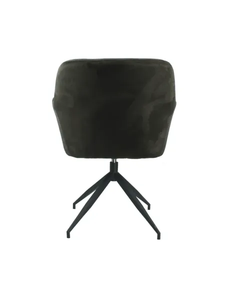 Scaun pivotant, VELEZA NEW, birou/sufragerie, 66x66x83 cm, catifea, metal | MobilaOK