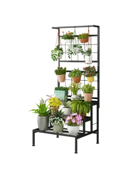 Suport pentru flori BALKO living 60x54x158 cm Metal | MobilaOK