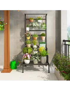 Suport pentru flori BALKO living 60x54x158 cm Metal | MobilaOK 2