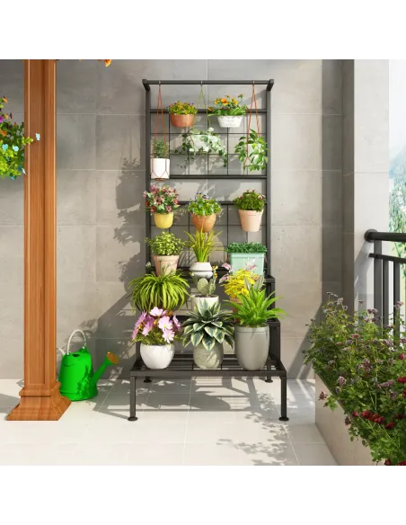 Suport pentru flori BALKO living 60x54x158 cm Metal | MobilaOK