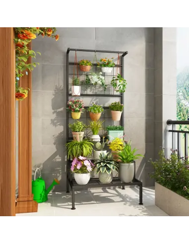 Suport pentru flori BALKO living 60x54x158 cm Metal | MobilaOK
