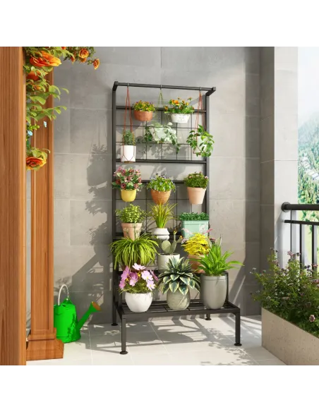 Suport pentru flori BALKO living 60x54x158 cm Metal | MobilaOK
