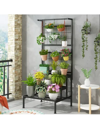 Suport pentru flori BALKO living 60x54x158 cm Metal | MobilaOK