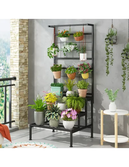 Suport pentru flori BALKO living 60x54x158 cm Metal | MobilaOK