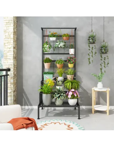 Suport pentru flori BALKO living 60x54x158 cm Metal | MobilaOK