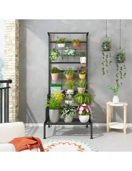 Suport pentru flori BALKO living 60x54x158 cm Metal | MobilaOK