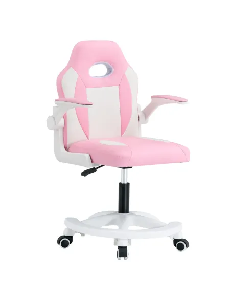 Scaun rotativ ODELIA pentru birou/home office, 59x53x87-97 cm, piele ecologica si plastic | MobilaOK