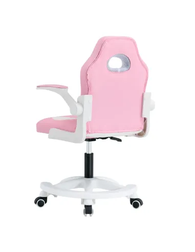 Scaun rotativ ODELIA pentru birou/home office, 59x53x87-97 cm, piele ecologica si plastic | MobilaOK