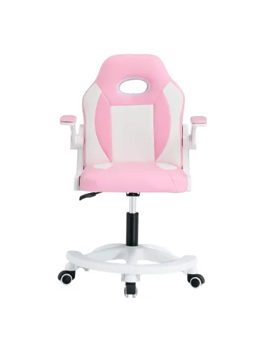Scaun rotativ ODELIA pentru birou/home office, 59x53x87-97 cm, piele ecologica si plastic | MobilaOK
