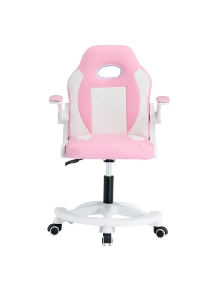 Scaun rotativ ODELIA pentru birou/home office, 59x53x87-97 cm, piele ecologica si plastic | MobilaOK