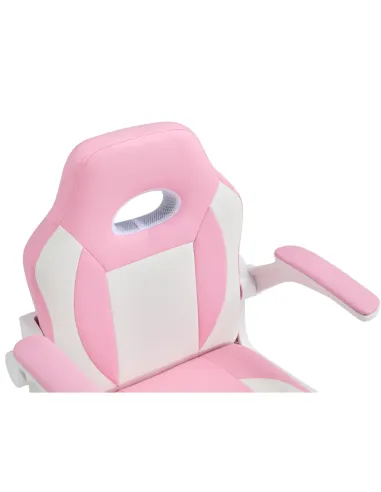 Scaun rotativ ODELIA pentru birou/home office, 59x53x87-97 cm, piele ecologica si plastic | MobilaOK