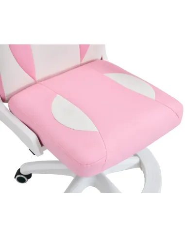 Scaun rotativ ODELIA pentru birou/home office, 59x53x87-97 cm, piele ecologica si plastic | MobilaOK
