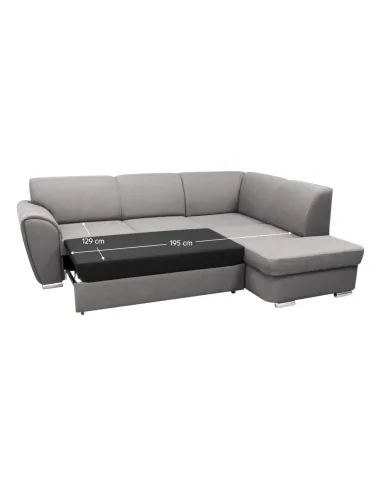 Set Canapea KENAI ROH, dreapta, living, 255x196x84 cm, Tesa Malmo 90, picioare plastic | MobilaOK