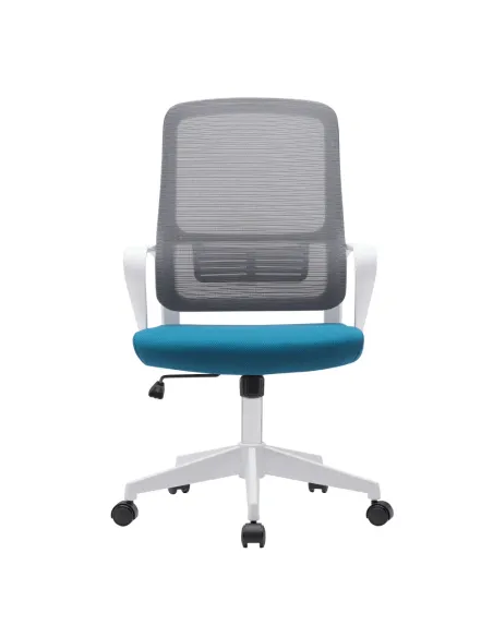 Scaun de birou SALOMO, 63x56.5x99-109 cm, plasă și plastic | MobilaOK