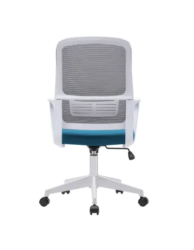 Scaun de birou SALOMO, 63x56.5x99-109 cm, plasă și plastic | MobilaOK