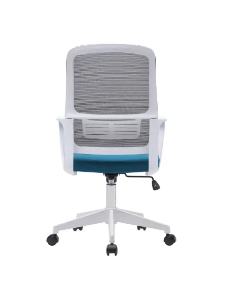 Scaun de birou SALOMO, 63x56.5x99-109 cm, plasă și plastic | MobilaOK