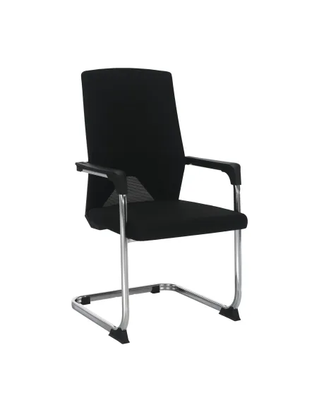 Scaun de conferință RAVIL, birou/sala sedinte, 57x60x102 cm, material: plasa/plastic/metal | MobilaOK