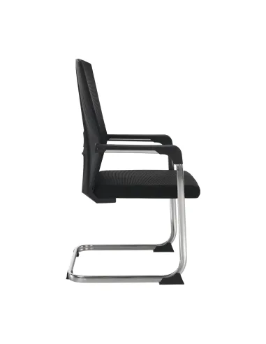 Scaun de conferință RAVIL, birou/sala sedinte, 57x60x102 cm, material: plasa/plastic/metal | MobilaOK