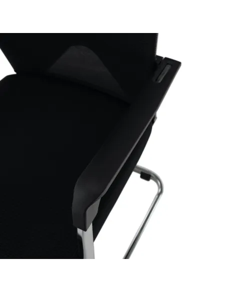 Scaun de conferință RAVIL, birou/sala sedinte, 57x60x102 cm, material: plasa/plastic/metal | MobilaOK