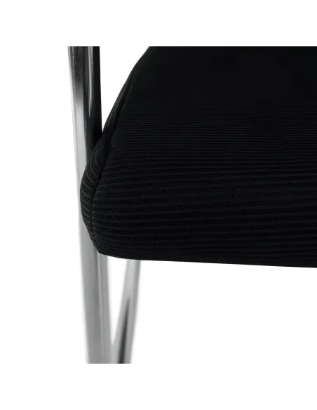 Scaun de conferință RAVIL, birou/sala sedinte, 57x60x102 cm, material: plasa/plastic/metal | MobilaOK