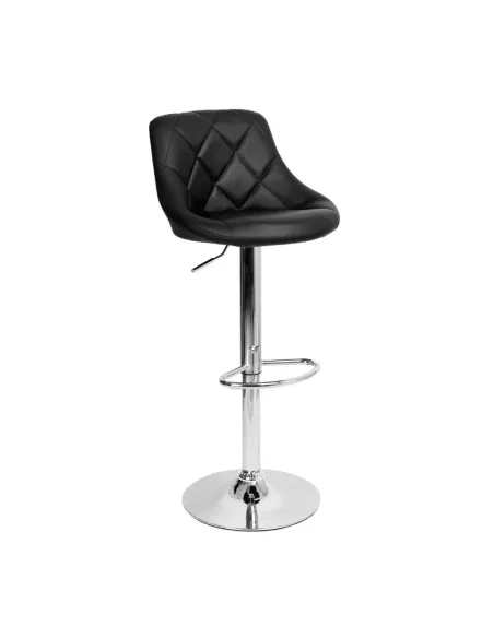 Scaun Bar MARID NEW, bucătărie/bar, 45x40x80-102 cm, Piele ecologică/Crom | MobilaOK