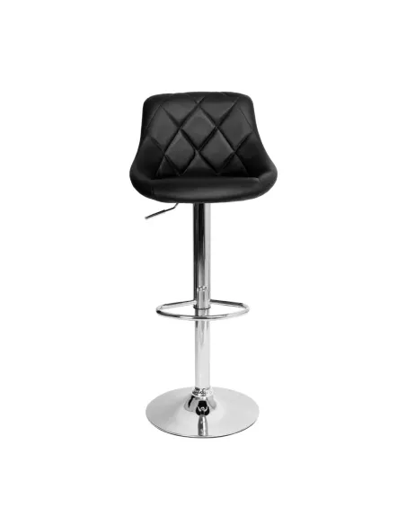 Scaun Bar MARID NEW, bucătărie/bar, 45x40x80-102 cm, Piele ecologică/Crom | MobilaOK