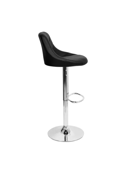 Scaun Bar MARID NEW, bucătărie/bar, 45x40x80-102 cm, Piele ecologică/Crom | MobilaOK