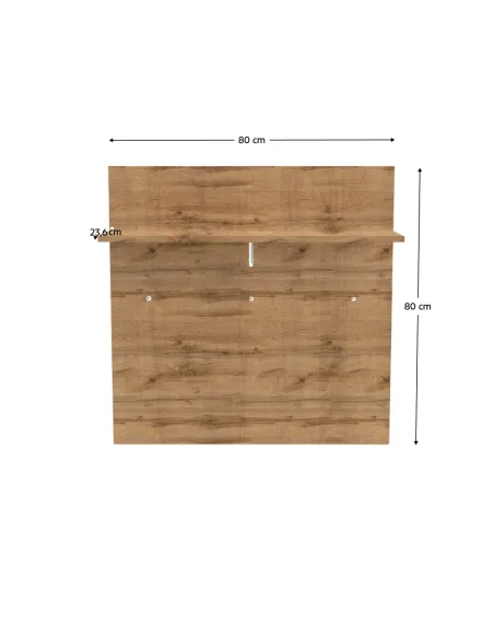 Cuier de perete IRIA B, hol/dormitor, 80x23.6x80 cm, PAL melaminat | MobilaOK