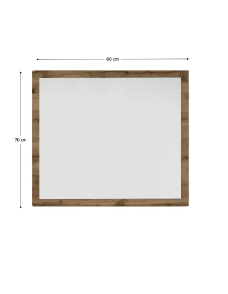 Oglindă IRIA D, hol/dormitor, 80x70 cm, PAL melaminat | MobilaOK