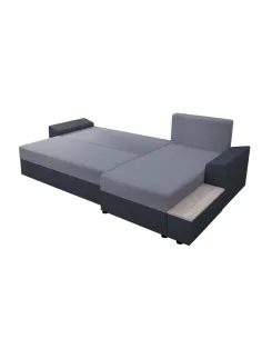 Colțar extensibil FERGUS ROH, living, 240x140x86 cm, Țesătură + Spumă | MobilaOK 2