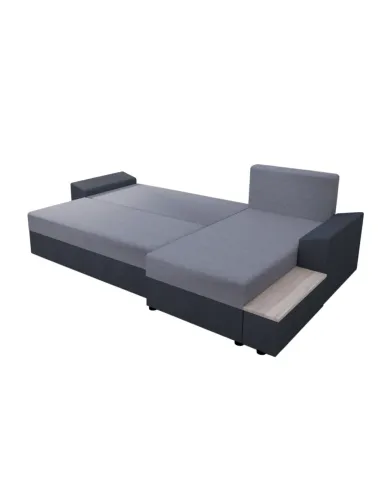 Colțar extensibil FERGUS ROH, living, 240x140x86 cm, Țesătură + Spumă | MobilaOK