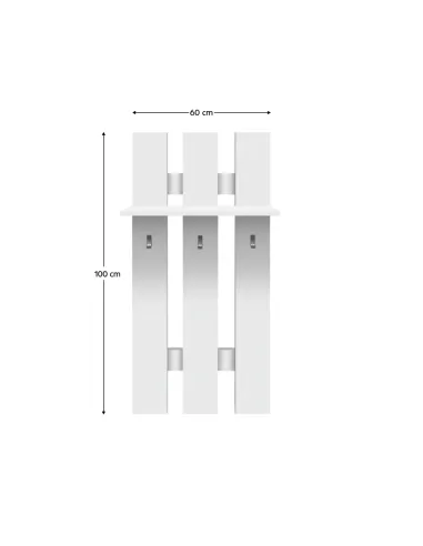 Cuier TOPTY TIP 39, hol/dormitor/birou, 60x23x100 cm, PAL melaminat | MobilaOK