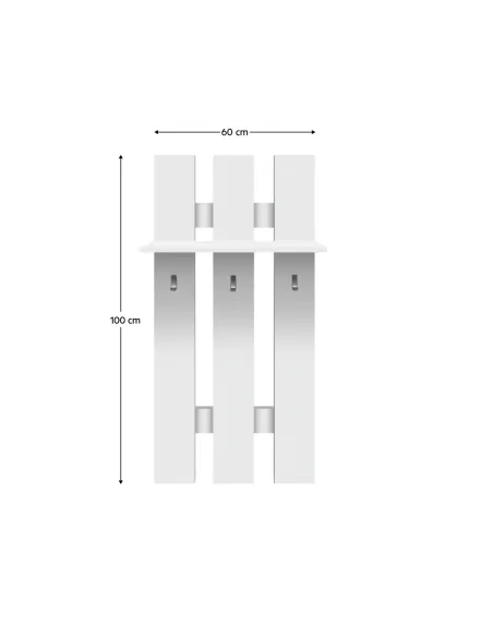 Cuier TOPTY TIP 39, hol/dormitor/birou, 60x23x100 cm, PAL melaminat | MobilaOK
