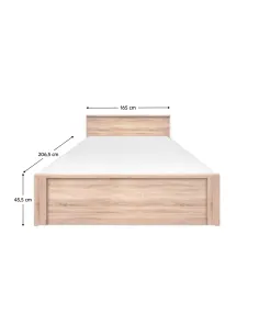 Pat, TOPTY TIP 45, dormitor, 165x206,5x45,5 cm, PAL melaminat | MobilaOK 2