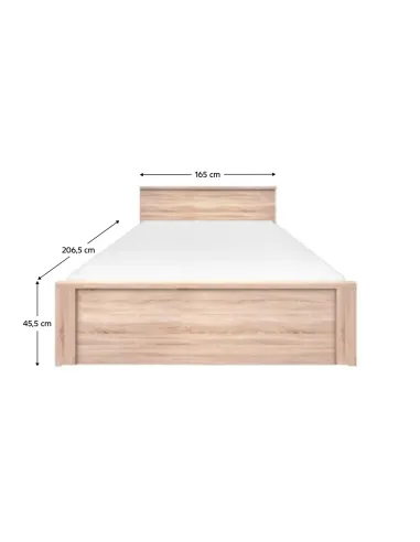 Pat, TOPTY TIP 45, dormitor, 165x206,5x45,5 cm, PAL melaminat | MobilaOK
