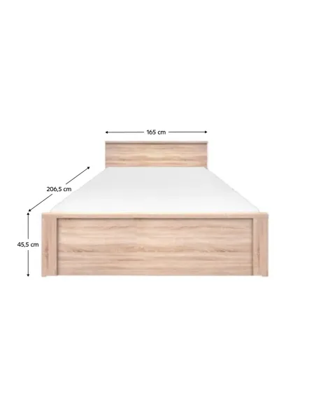 Pat, TOPTY TIP 45, dormitor, 165x206,5x45,5 cm, PAL melaminat | MobilaOK