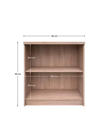 Dulăpior TIP 28, living/dormitor, 80x33x85 cm, PAL stejar Sonoma | MobilaOK