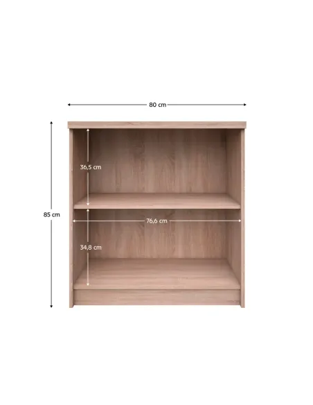 Dulăpior TIP 28, living/dormitor, 80x33x85 cm, PAL stejar Sonoma | MobilaOK