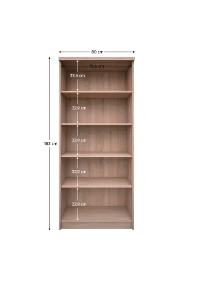 Dulap TOPTY TIP 27 living/dormitor/hol 80x33x183 cm PAL melaminat | MobilaOK