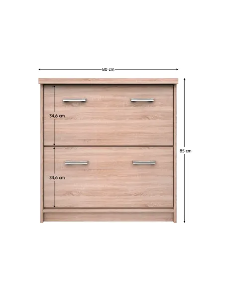Dulap pentru pantofi KONDELA, hol/dormitor, 80x27x85 cm, PAL melaminat | MobilaOK