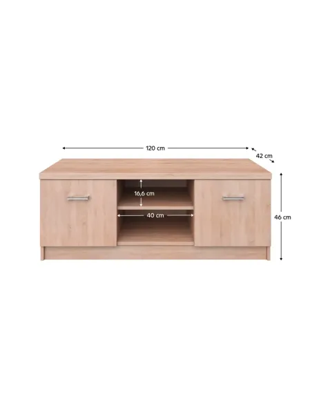 Comodă TOPTY TIP 35 living 120x42x46 cm PAL melaminat | MobilaOK