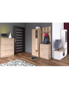 Cuier KONDELA, hol/dormitor, 60x23x100 cm, PAL melaminat | MobilaOK 2
