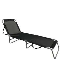 Şezlong KELEO, grădină/terasă, 58x182 cm, Oțel/Textil | MobilaOK