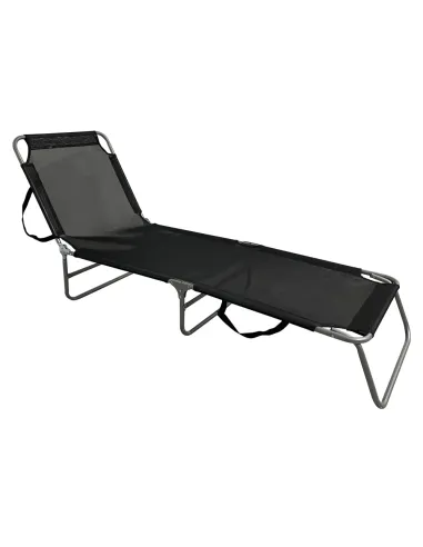 Şezlong KELEO, grădină/terasă, 58x182 cm, Oțel/Textil | MobilaOK