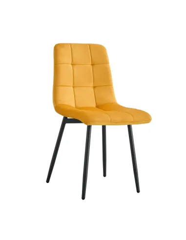 Scaun RAMITA TIP 3 pentru living/birou, 44.5x56.5x86 cm, Velvet, structură metalică | MobilaOK